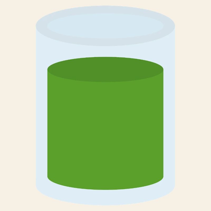 Jus vert en verre