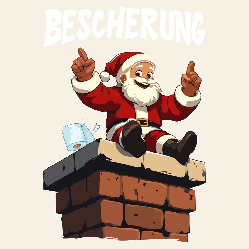 Cadeaux sur la cheminée Père Noël