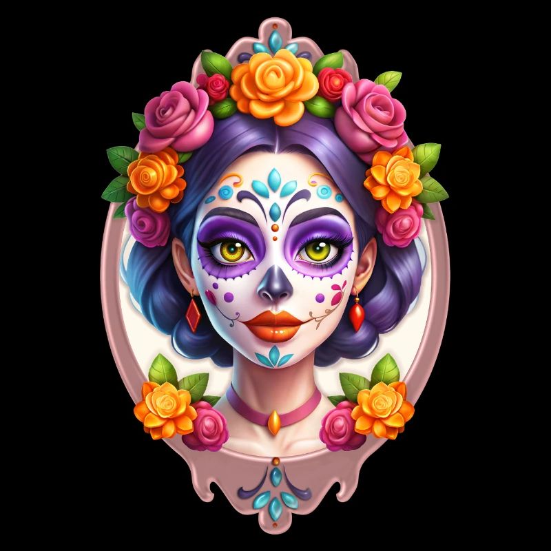 Mexican Dia de Muertos Sugar skull