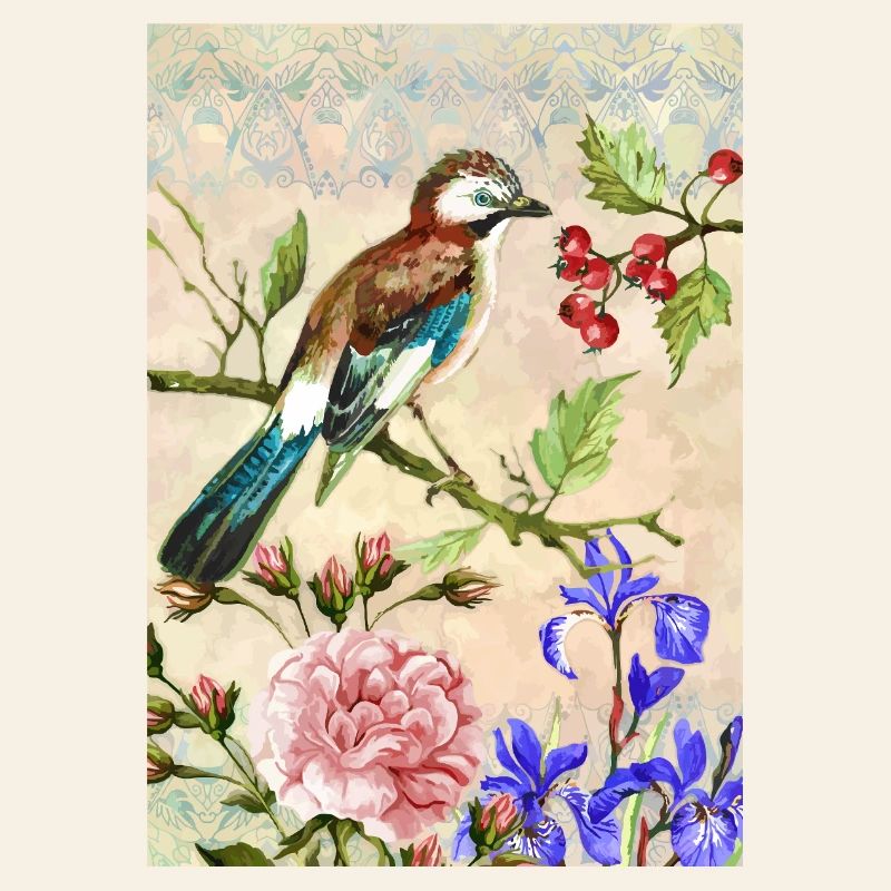 Bunter Vogel