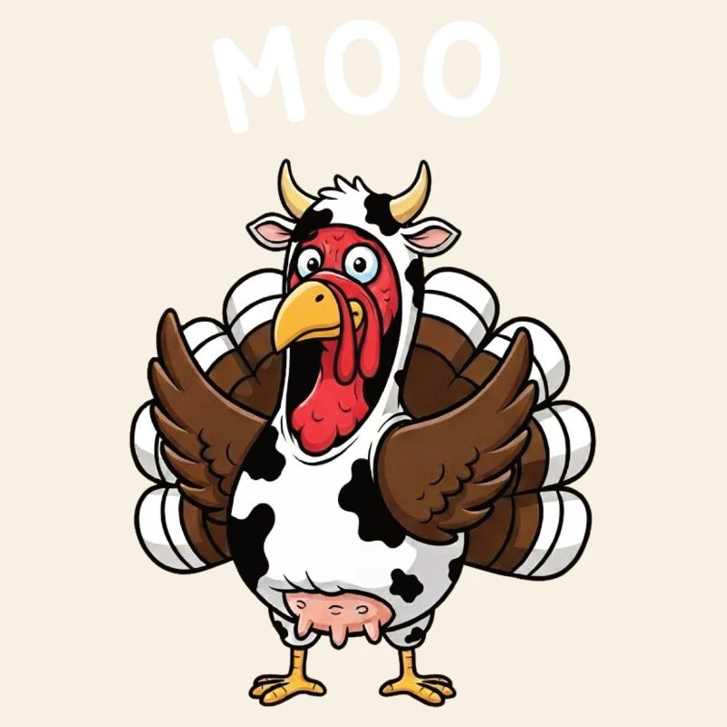 Dinde Moo Drôle Vache de Noël