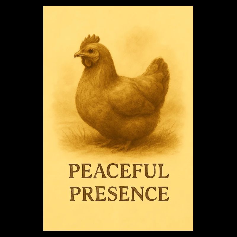 Présence silencieuse de poules