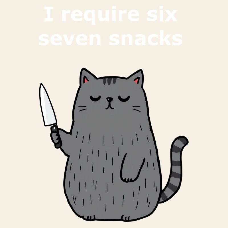 6-7 Mème Internet 6 7 Snack Cat