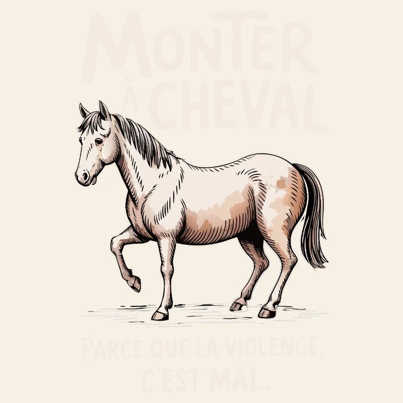 Monter à cheval, parce que la violence c’est mal