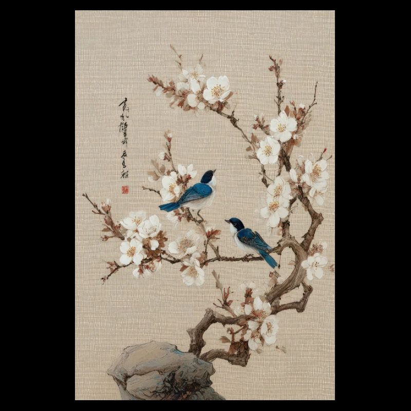 Harmonie de la Fleur et des Oiseaux Bleus