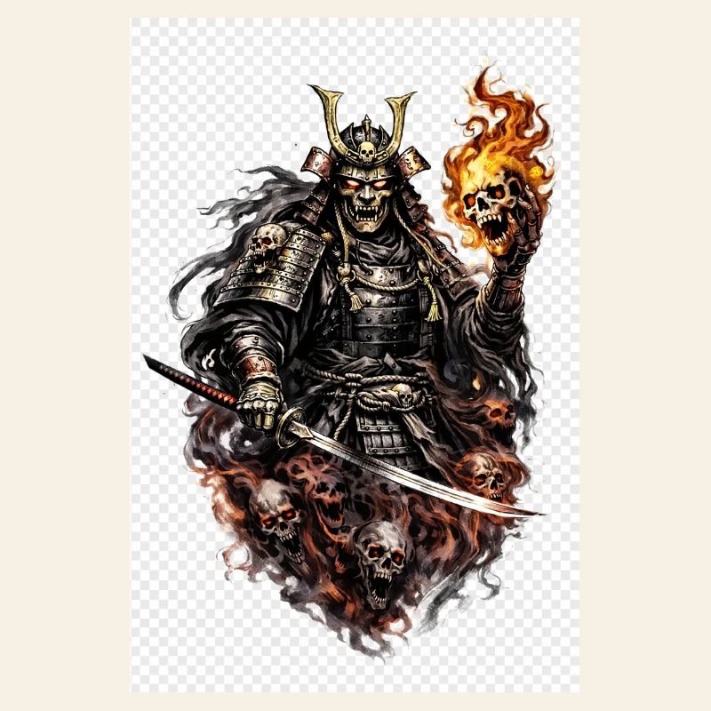 Flammenschädel-Samurai