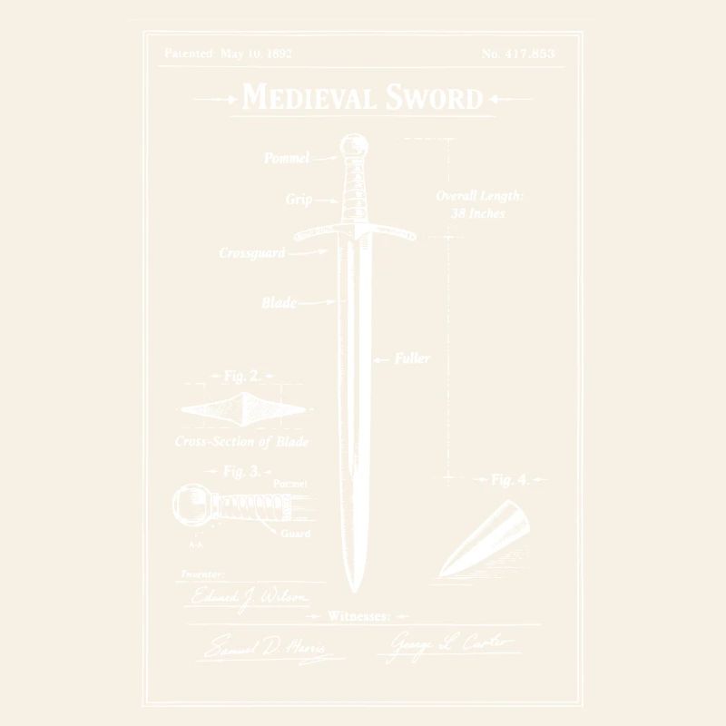 Plan d’épée médiévale