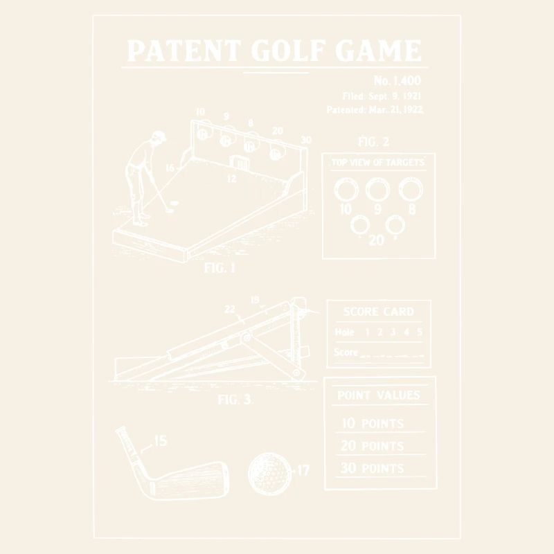Patent Golf Game Blueprint