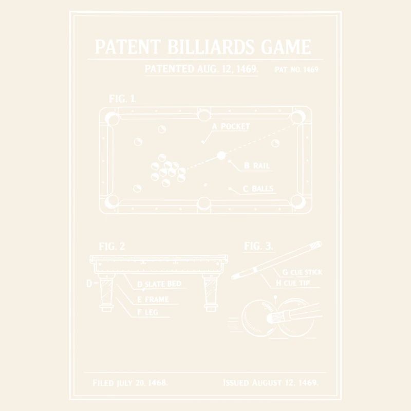 Plan du billard breveté