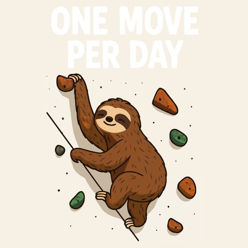 Sloth Bouldering: One Move Per Day Design