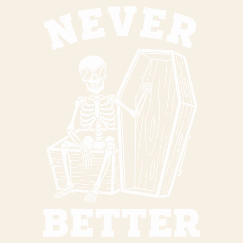 Never Better Skeleton Coffin