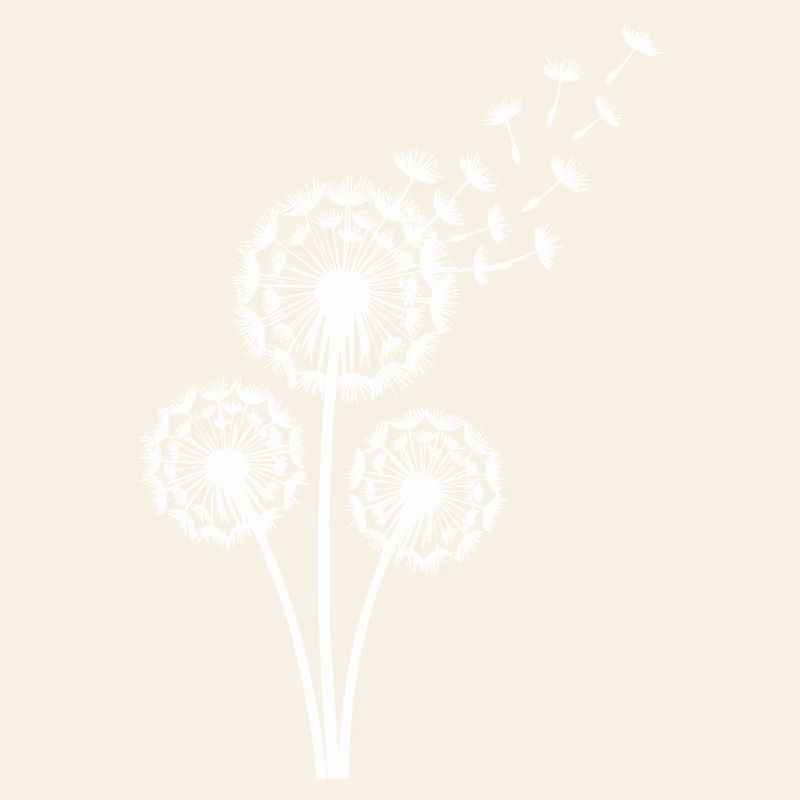 Löwenzahn im Wind Samenflug