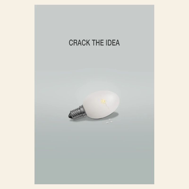 Crack The Idea Creative Thinking Poster