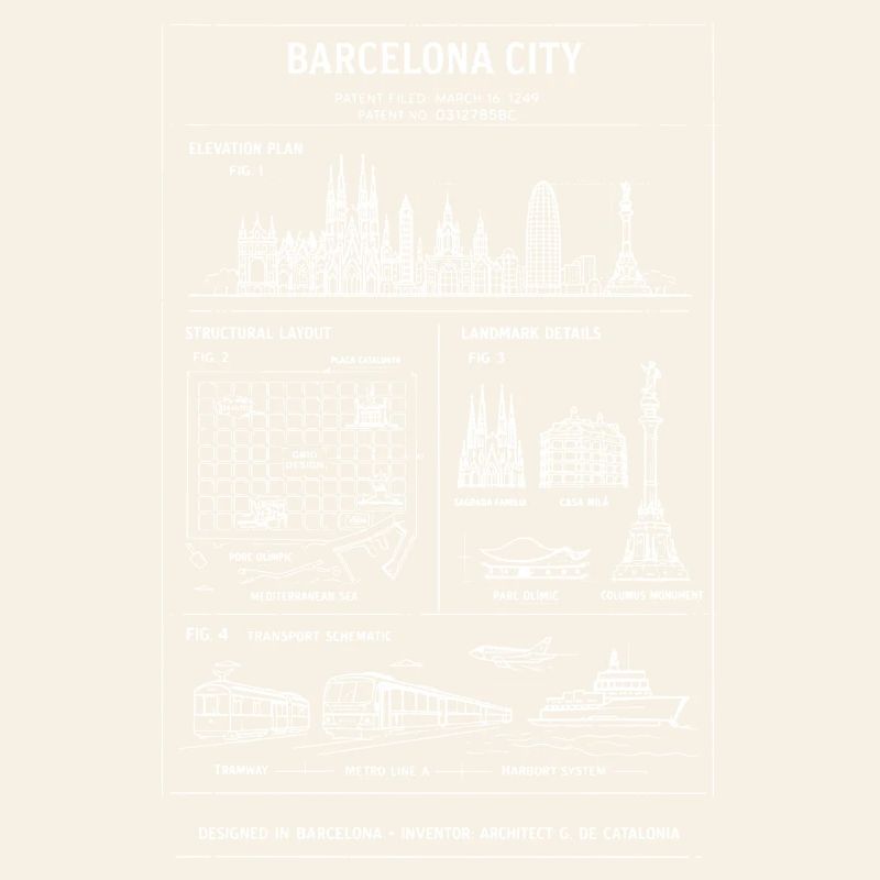 Modèle de la Skyline de Barcelone