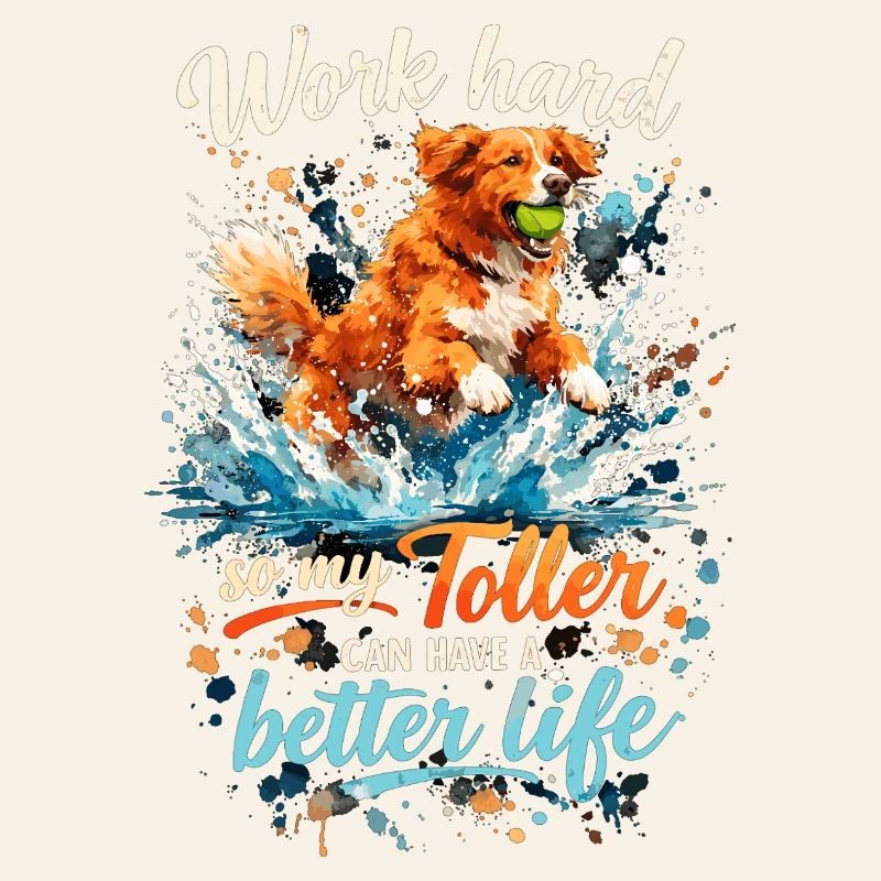 Work Hard: Dynamic Great Watercolor Design