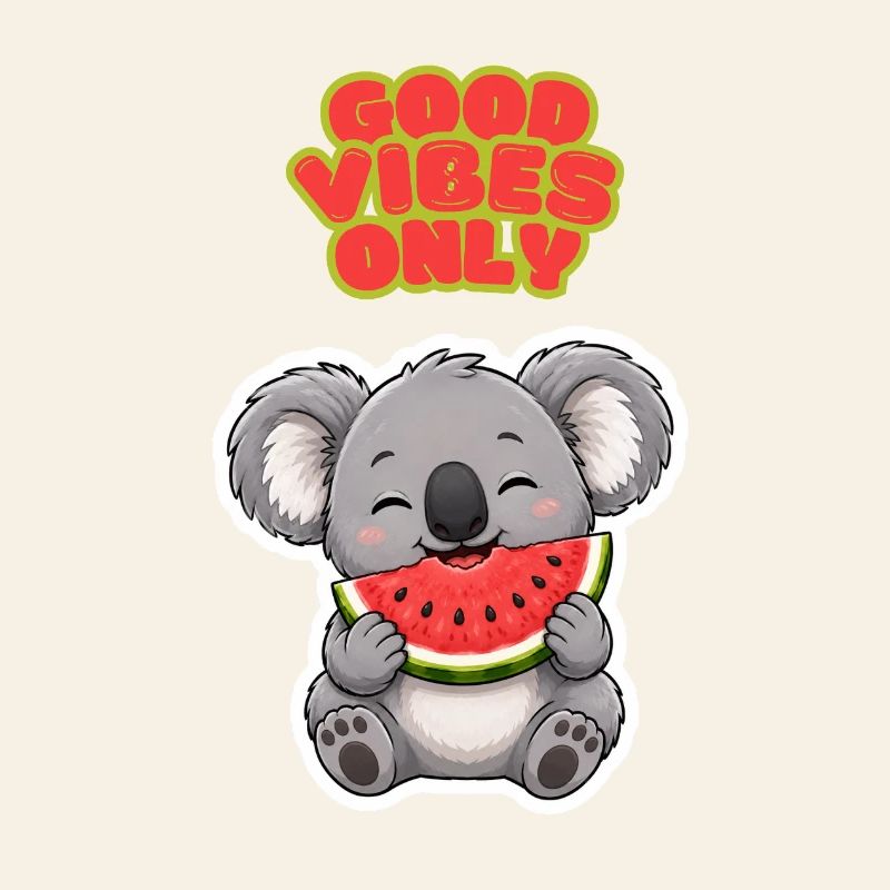 Koala Wassermelone: Gute Vibes