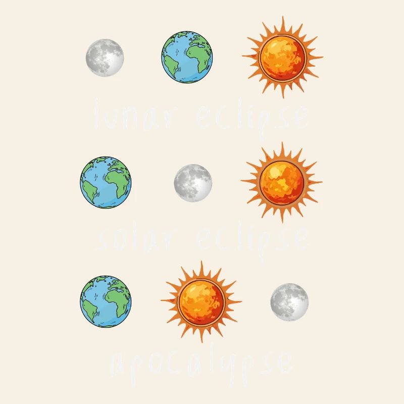 Éclipse lunaire Éclipse solaire Apocalypse Humour