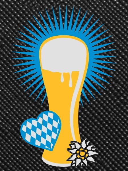 wheat beer glass