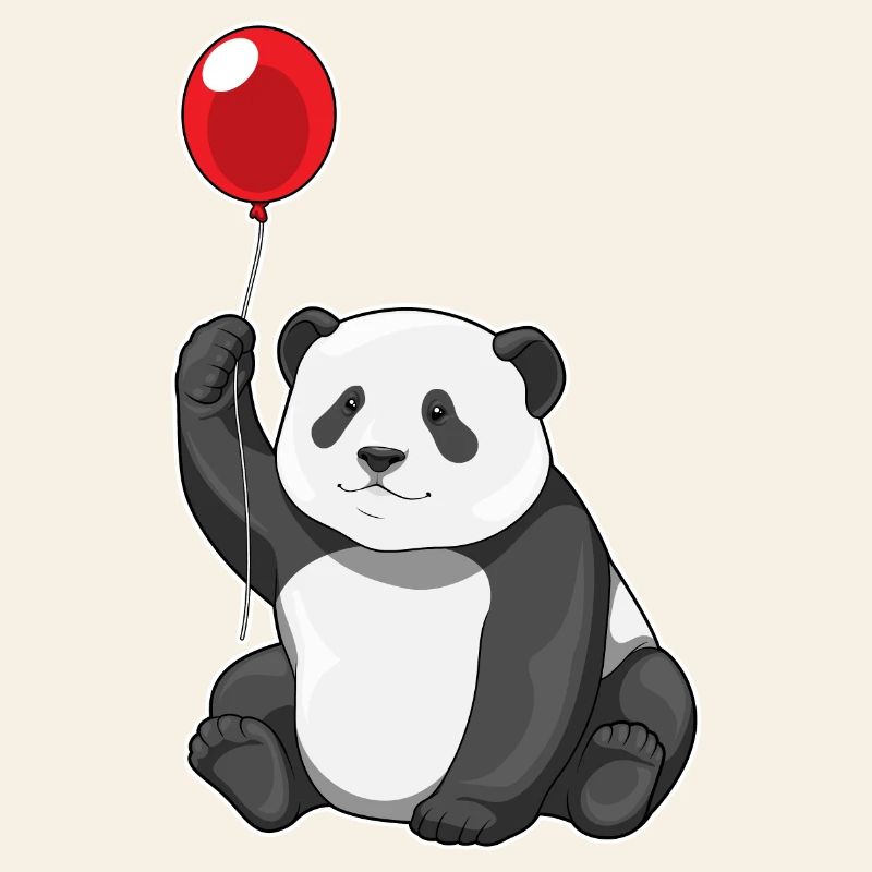 Panda Luftballon