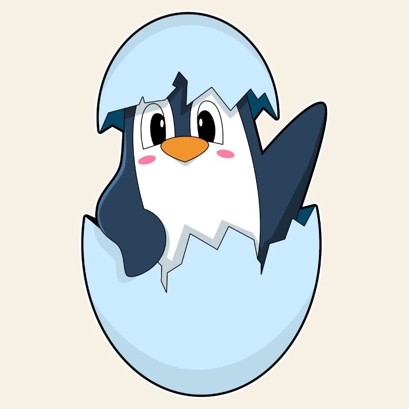 Pinguin Eierschale