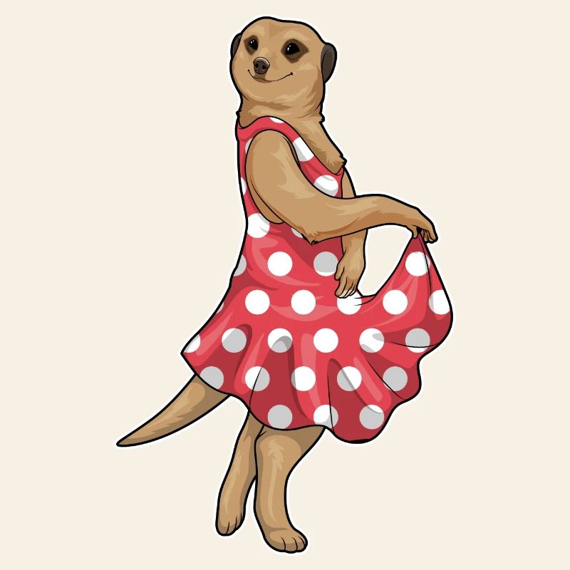 Erdmännchen Polka Dots Kleid