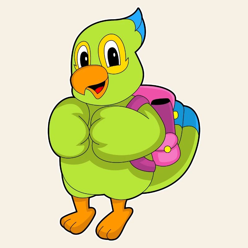 Parrot Student Backpack School