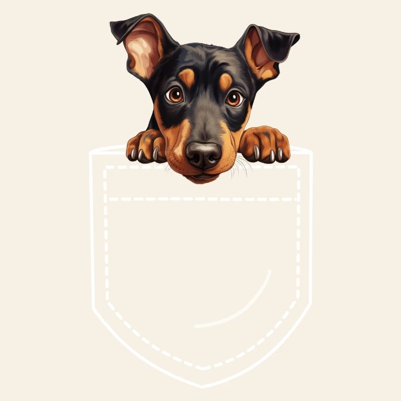 Hund Dobermann