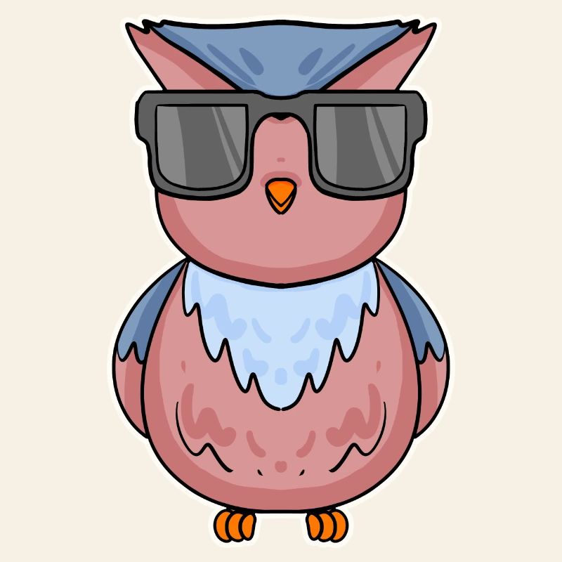 Owl with glasses