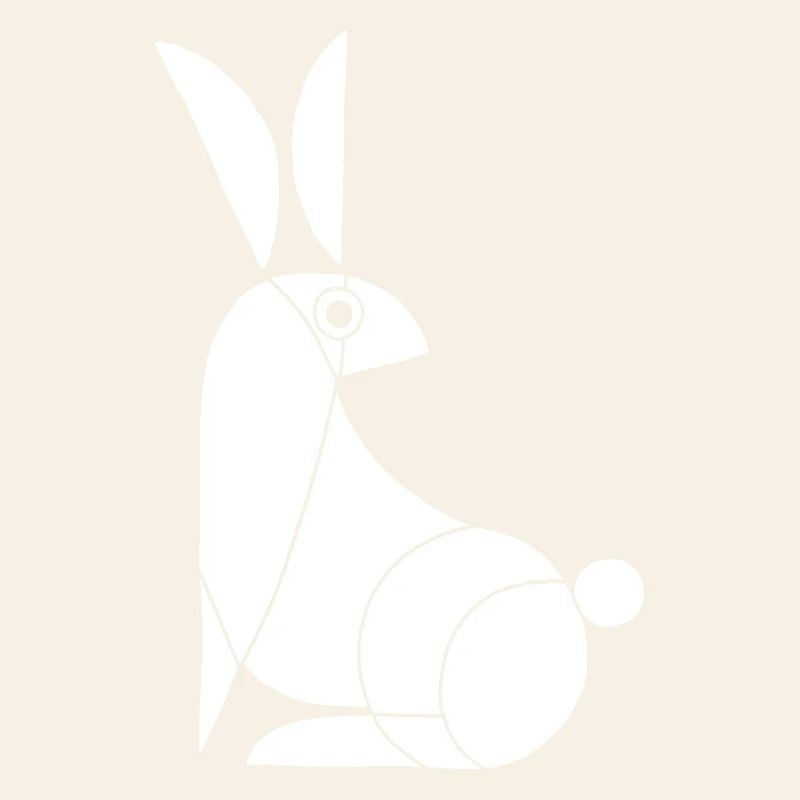 Funny White Rabbit