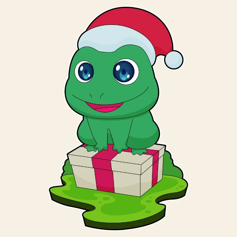 Frog Christmas Package
