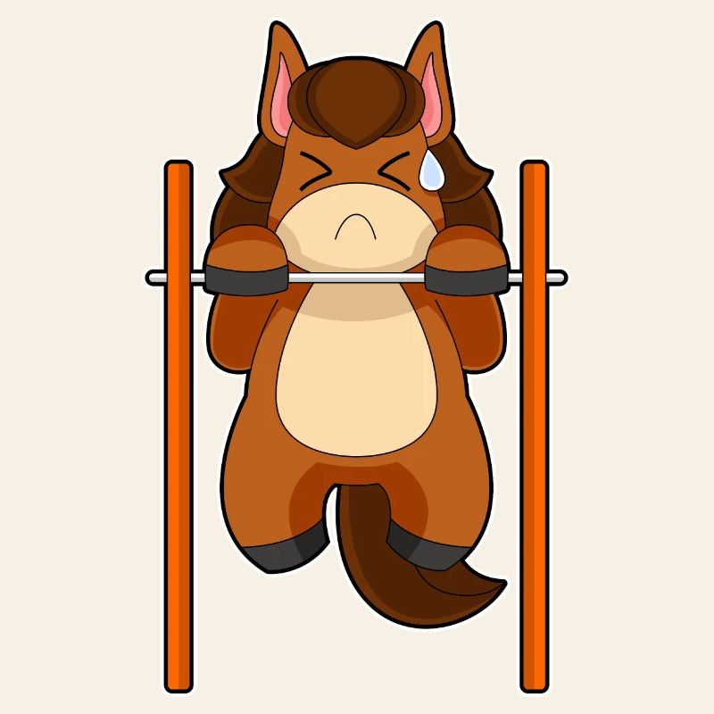 Horse Bodybuilder Pull-ups Bodybuilding