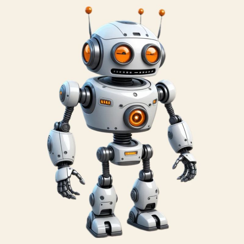 Robot de dessin animé