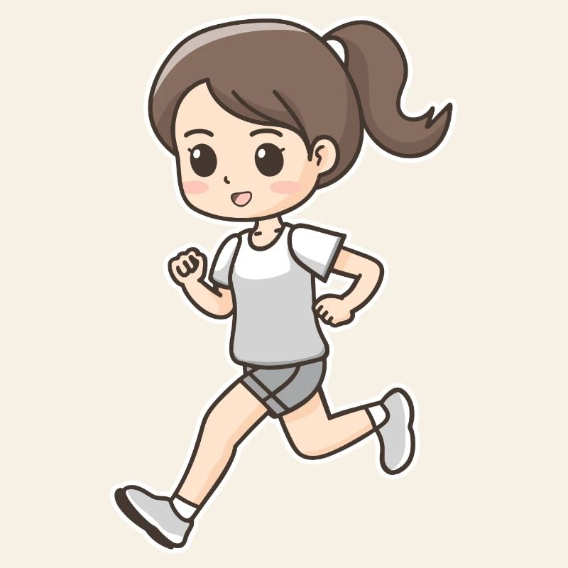 Look de bande dessinée de coureur