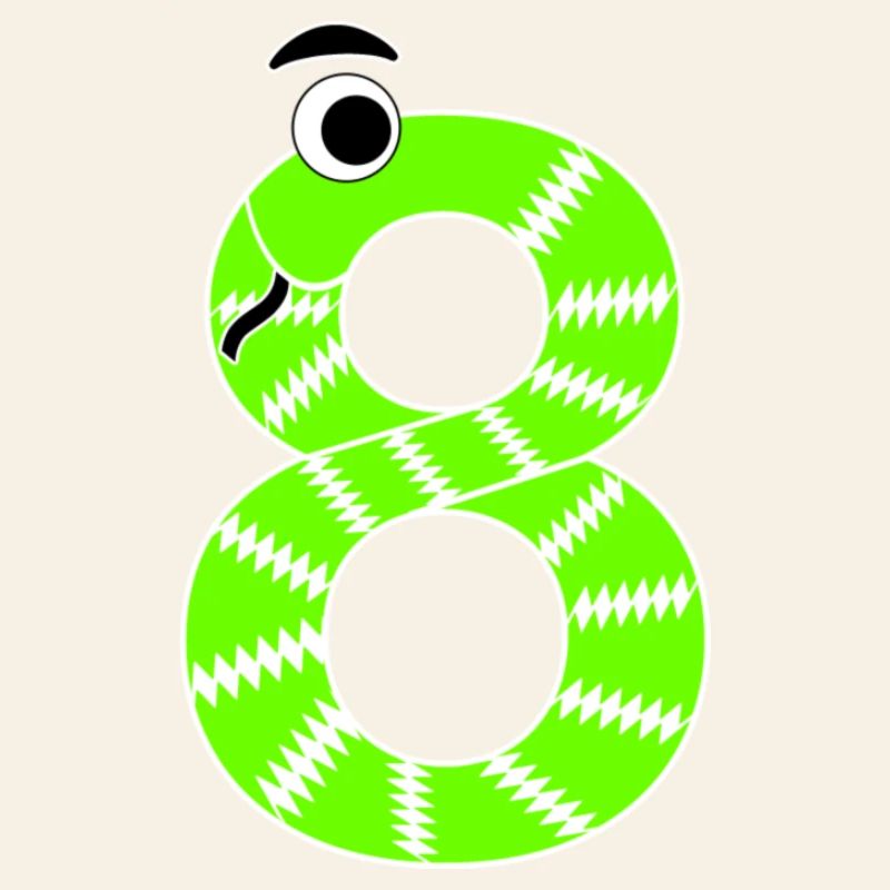 Numéro 8 Serpent Enfants