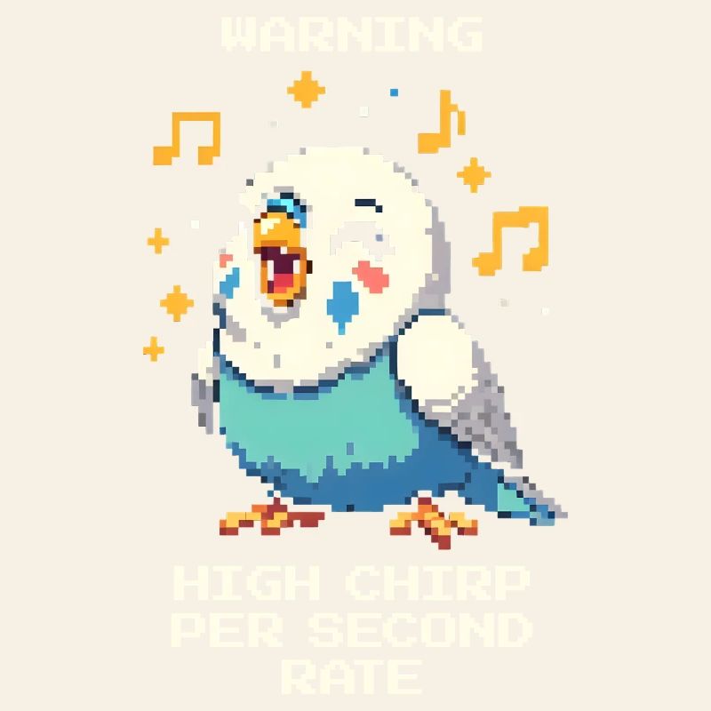 Warning: High chirping frequency | Budgie