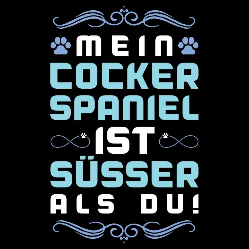 cocker spaniel hund spruch