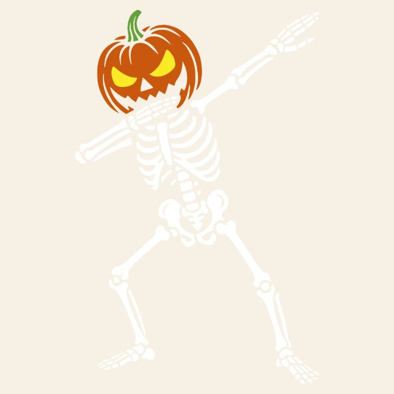 Halloween Dab Dance Skeleton - Dabbing Pumpkin