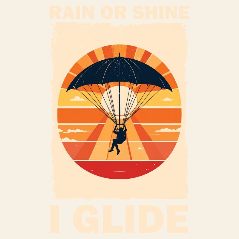 Adventurous Parachute Flight Sunset