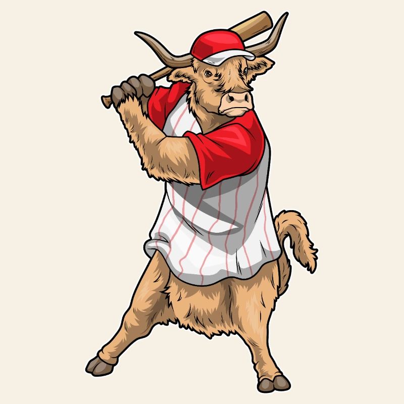 Highland Cattle Baseball Baseball Bat