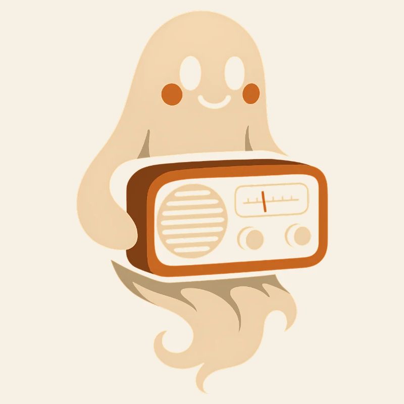 Geist mit Retroradio