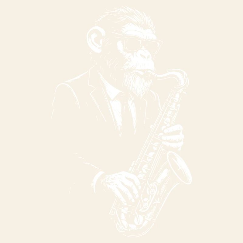 Jazz Sax Monkey in Suit