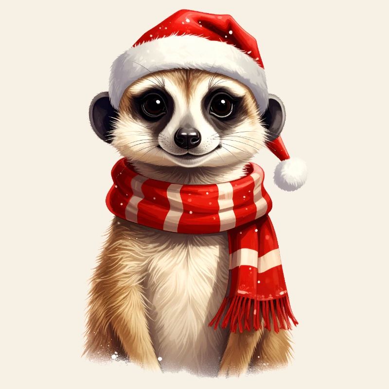 Erdmännchen zu Weihnachten