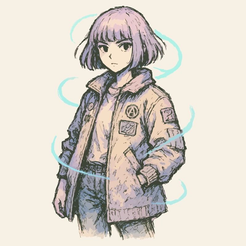 Neon Patch Bomber Mädchen