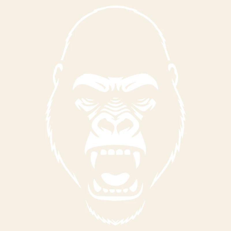 Gorilla Stencil: Elegantes Grunge-Statement