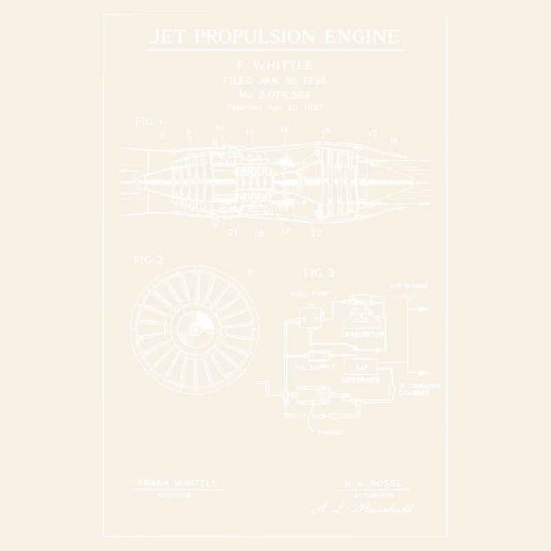 Jet Propulsion Engine Blueprint