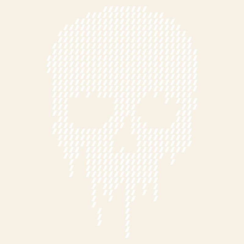 Dripping Pixel Skull