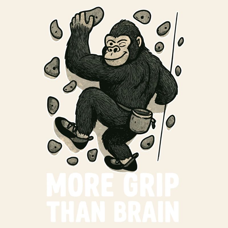 Plus de prise que de cerveau – Bloc de gorille