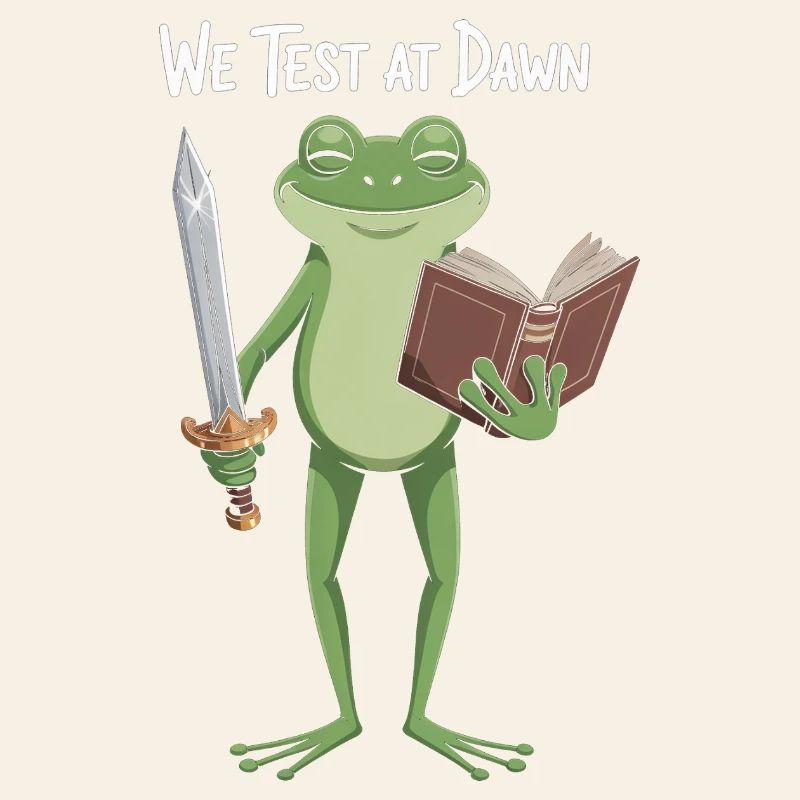 Dawn Test Frog: Sword & Book