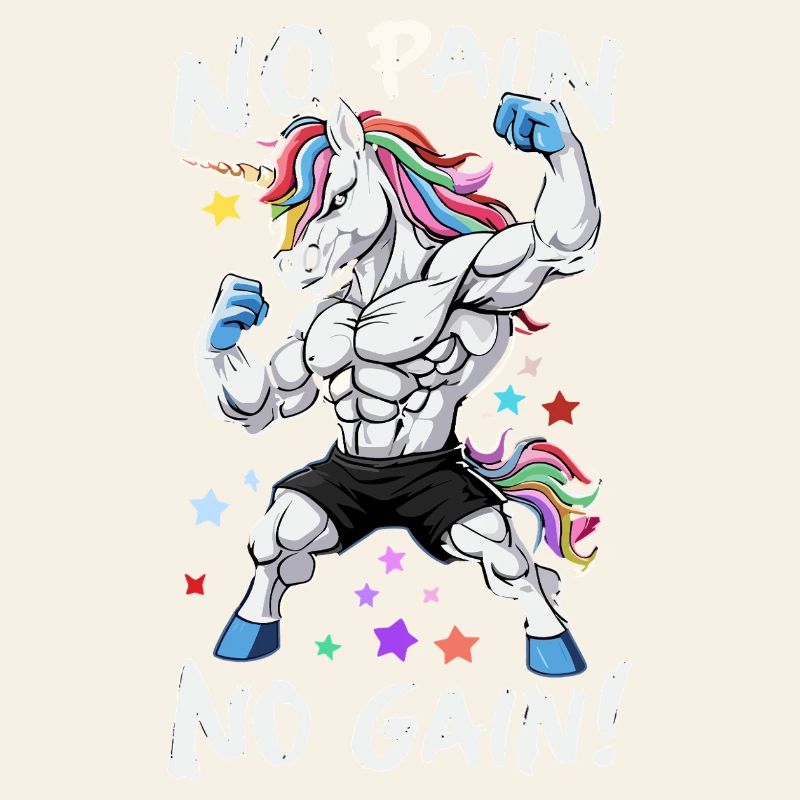 Licorne puissante, sans douleur, sans gain de forme