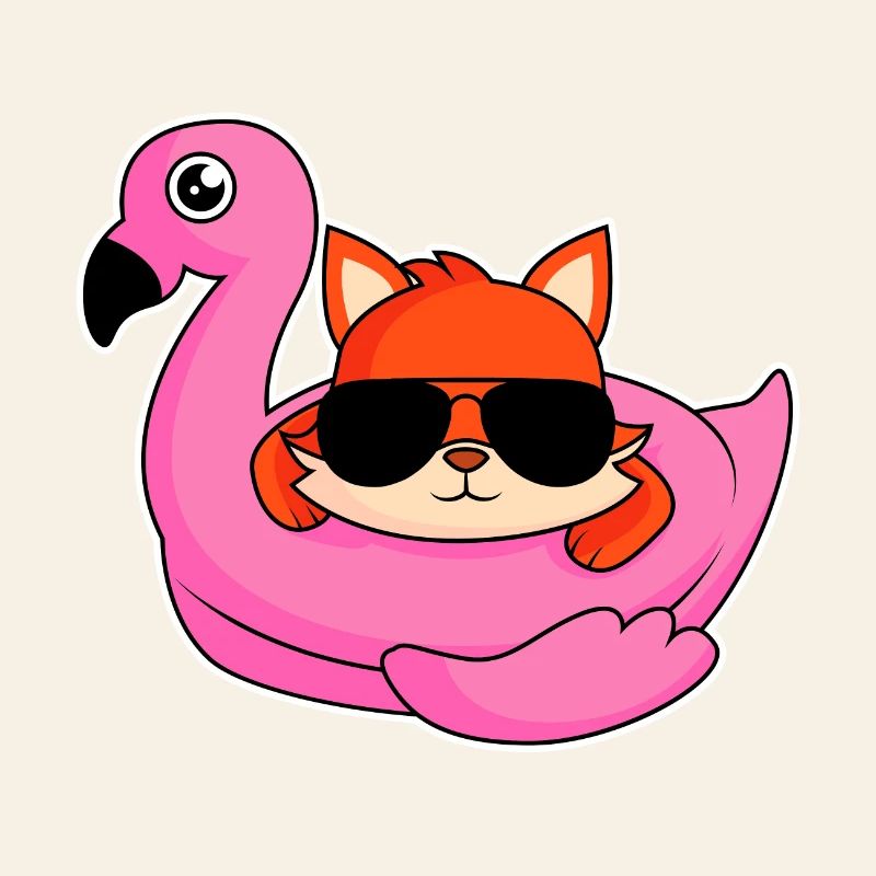 Fox dans la conception de flamants